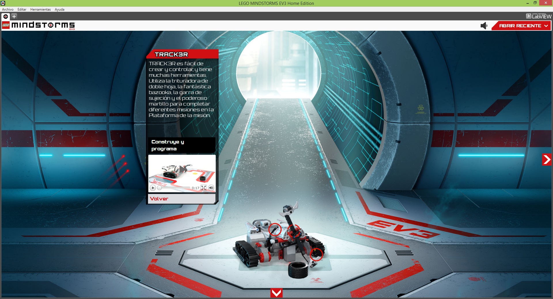 2.2 lego Mindstorm EV3 Home Edition Construye y programa el robot TRAC3R